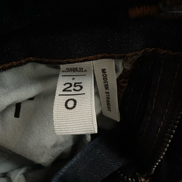 Loft Modern Straight Built In Cuff Jeans - Picture 5 of 6